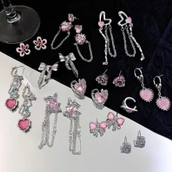 Pink Princess Dangle Earrings