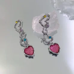 Pink Princess Dangle Earrings