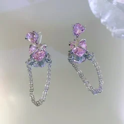 Pink Princess Dangle Earrings