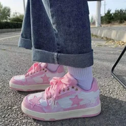 Pink Star Girl Sneakers