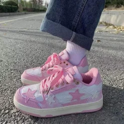 Pink Star Girl Sneakers