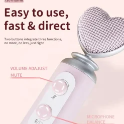 Pink Valentine Streaming Microphone