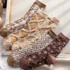 Pink Vintage Floral Sock Set
