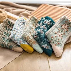 Pink Vintage Floral Sock Set