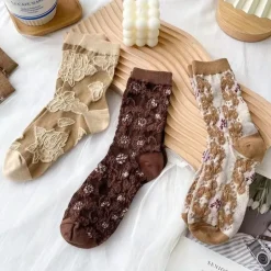 Pink Vintage Floral Sock Set