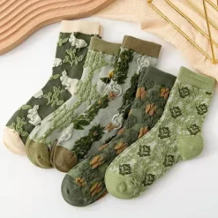Pink Vintage Floral Sock Set