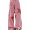 Pink Y2K Star Girl Jeans