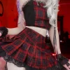 Plaid School Girl Skirt