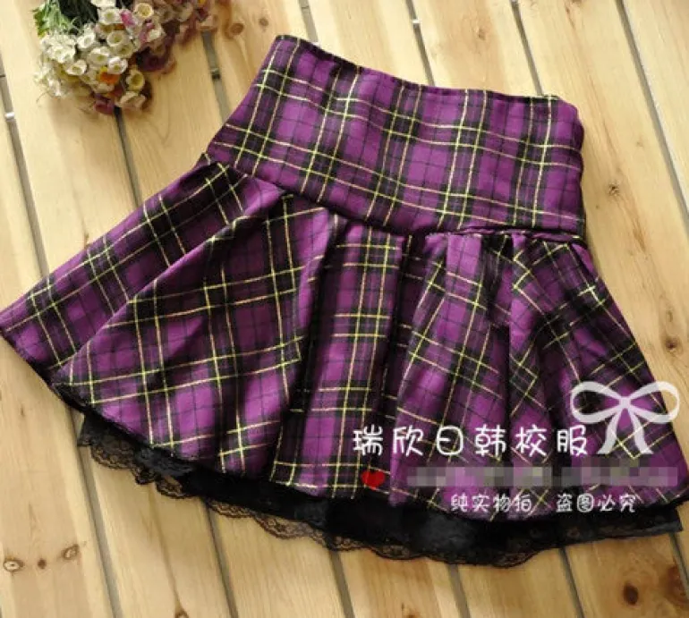 Plaid School Girl Skirt
