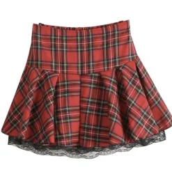 Plaid School Girl Skirt