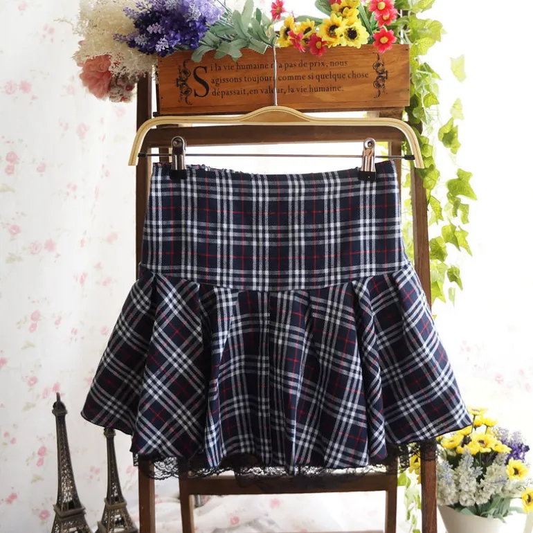 Plaid School Girl Skirt
