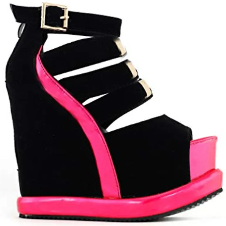 Platform Peep Toe Wedges