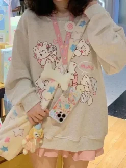 Playful Kitten Long Sleeve Top