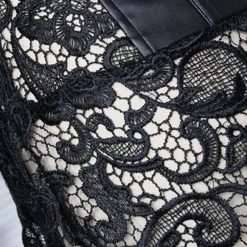 Pleather & Lace Corset Dress (Up to 6XL)
