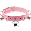 Pleather Cat Bell Collar