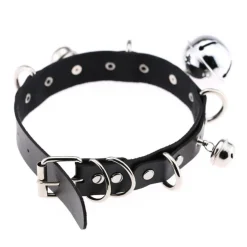 Pleather Cat Bell Collar