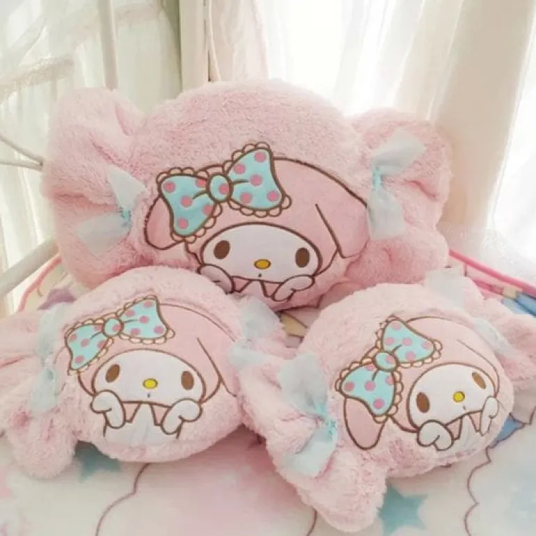 Plush Bunny Throw Pillow