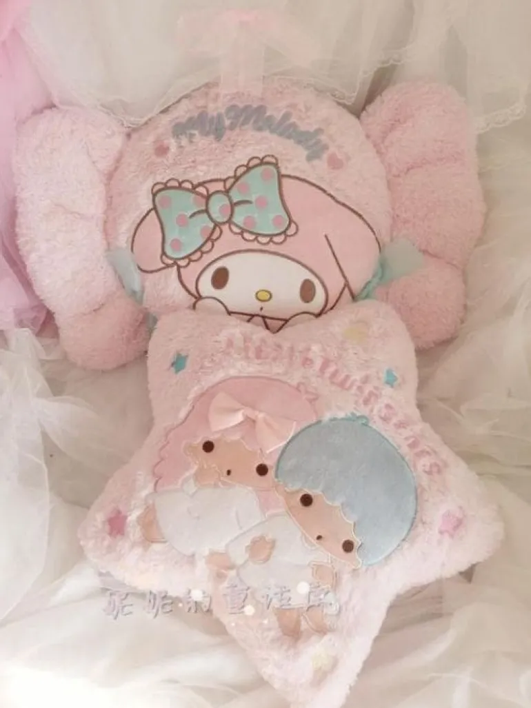 Plush Bunny Throw Pillow