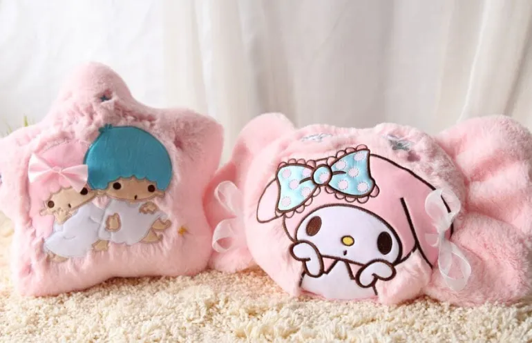 Plush Bunny Throw Pillow