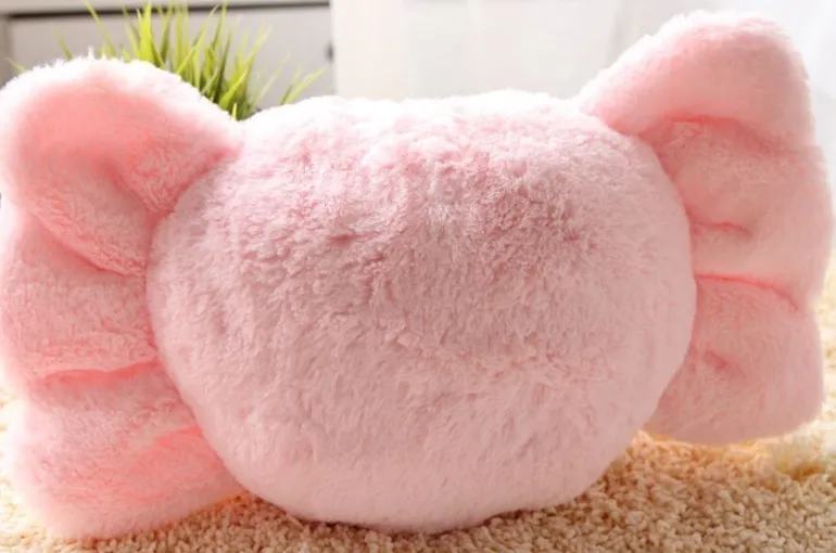 Plush Bunny Throw Pillow