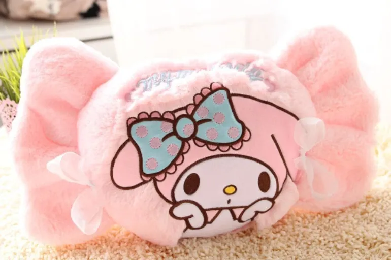 Plush Bunny Throw Pillow