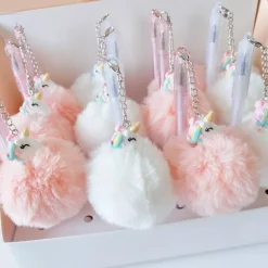 Plush Unicorn Pompom Pens