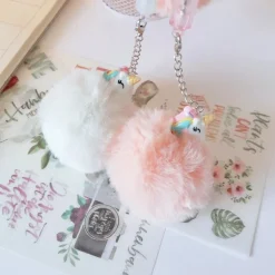 Plush Unicorn Pompom Pens