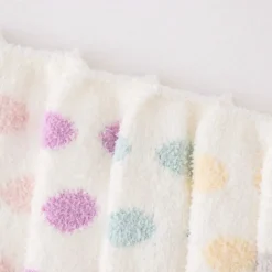 Polkadot Fuzzy Thigh Highs
