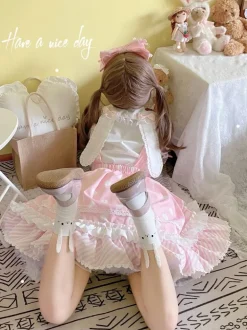 Polkadot Princess Suspender Skirt