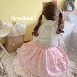 Polkadot Princess Suspender Skirt