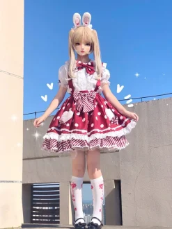Polkadot Princess Suspender Skirt