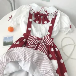 Polkadot Princess Suspender Skirt