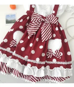 Polkadot Princess Suspender Skirt