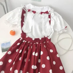 Polkadot Princess Suspender Skirt