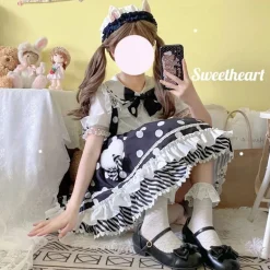 Polkadot Princess Suspender Skirt