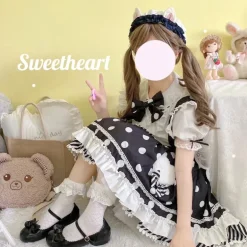 Polkadot Princess Suspender Skirt