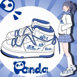 Poolside Panda Casual Sneakers
