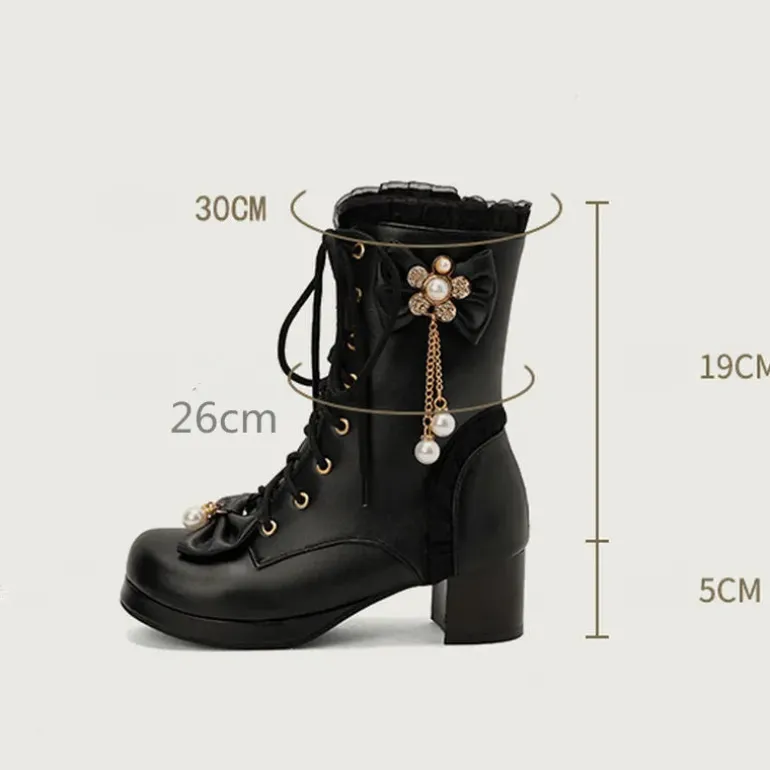 Pretty Pearl Princess Booties