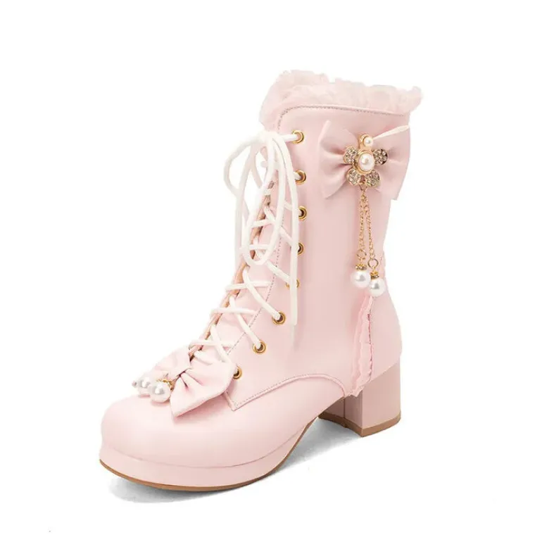 Pretty Pearl Princess Booties