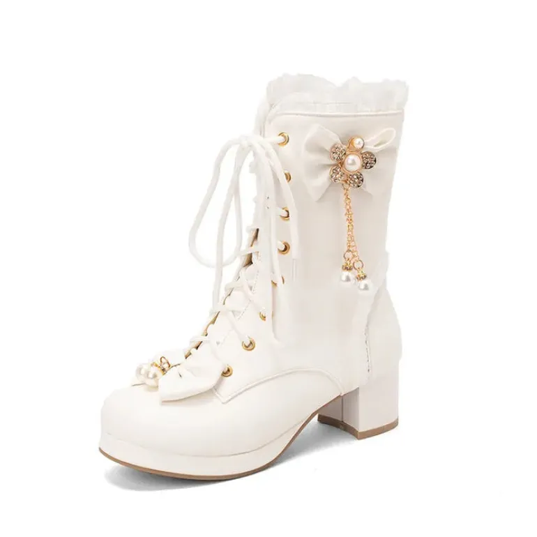 Pretty Pearl Princess Booties