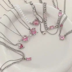 Pretty Pink Princess Necklaces