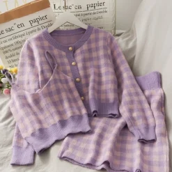 Pretty Prepstar Plaid Outfit Set