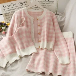 Pretty Prepstar Plaid Outfit Set