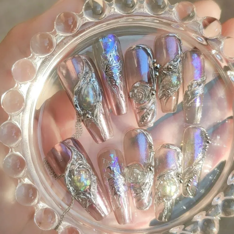 Princess Deco Press On Nails
