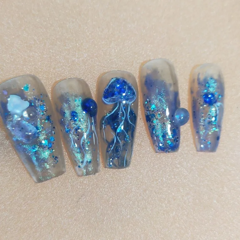 Princess Deco Press On Nails
