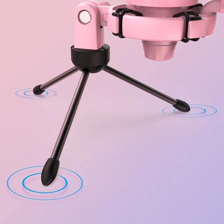 Professional Pink Streaming Microphone