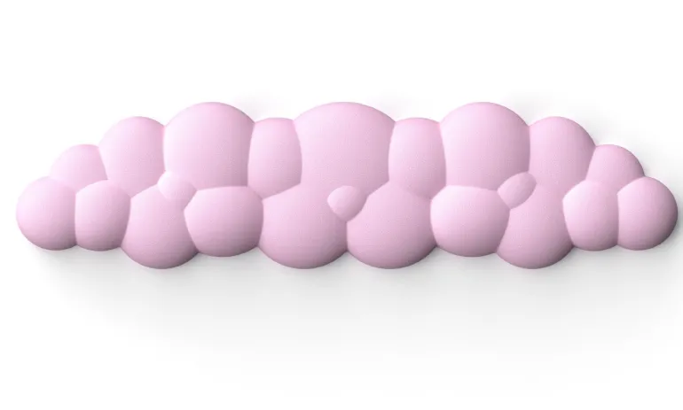 Puffy Cloud Pastel Wrist Rest