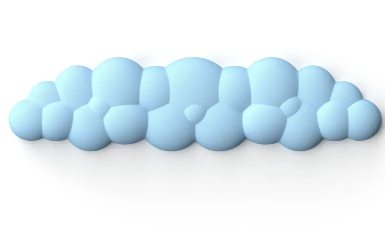Puffy Cloud Pastel Wrist Rest