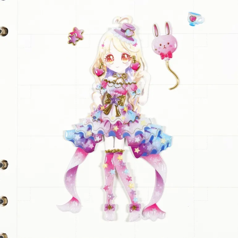 Puffy Glitter Princess Stickers