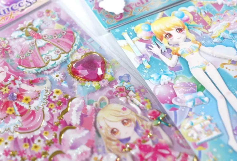 Puffy Glitter Princess Stickers